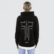 [Kiss Chacey] Beneath Layered Hoodie Jet Black