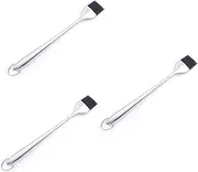 Generic Heat Resistant Basting Brush with Stainless Steel Handle Grill Brush for BBQ Marinades Baking Pastries and Meats Easy to Clean No Shedding Bristles
