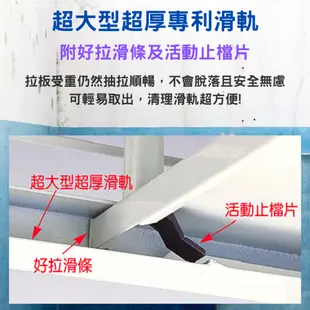 愛樂美 台灣製桌上型1拉板2層電器收納架 置物架 收納櫃 附插座 A-112-4 (8.4折)