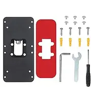 Video Doorbell Mount,Aluminum Alloy Adjustable Adhesive Doorbell Bracket | Stable Mounting Bracket, Not Block Sensor Holder for Door, Workplace, House