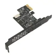 PCIE to USB 3.2 Expansion Card 5Gbps High Speed Gen1 Type E PCIE X1 to USB3.2