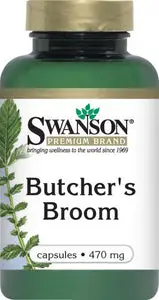 Swanson Premium Butcher's Broom 470mg 100 Capsules ... VOLUME DISCOUNT