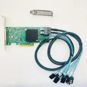LSI 9300-8i 12Gbps SAS HBA IT mode ZFS FreeNAS unRAID +2* SFF-8643 SATA Cable