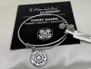 Alex and Ani US Coast Guard Honor EWB Rafaelian Silver Charm Bangle Bracelet NWT