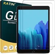 [2 Pack] KATIN Screen Protector for iPad 10.2 Inch 9th/8th/7th Generation (2021/2020/2019) Tempered Glass, Bubble Free, Easy to Install