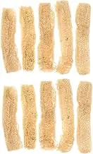 Mobestech 2sets 5pcs Natural Loofah Chewing for Small Animals Pet Molar Bath Tools Exfoliating for Teeth Care Scrubbing for Daily Use 5pcs*2