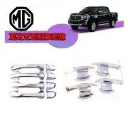 Fit MG Extender 4Dr 2019-2021 Chrome Handle Bowl + Keyless Handle Cover Trim set