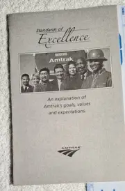 Amtraks Standards Of Excellence Pamphlet