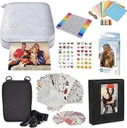 [HP] Sprocket Portable 2x3 Instant Photo Printer (Luna Pearl) Starter Bundle