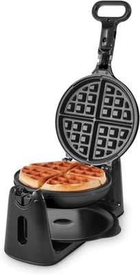 Flip Belgian Waffle Maker – 1” Thick Waffle Mold, Nonstick Waffle Iron with Quic