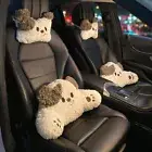 1x Pillow Plush Neck Lumbar Bed Backrest Reading Support Cartoon Chair Cushion