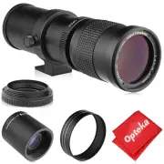 Opteka 420-1600mm Telephoto Lens for Panasonic Lumix M43 DMC-GM1 GH4 GM5 GF7 G7