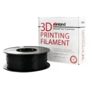 inland 3D Printing Filament 1.75mm PLA Black - 1Kg (2.2lb)
