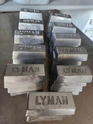 LYMAN LEAD INGOTS 21 POUNDS, CLEAN AND PURE, SINKERS, JIGS CASTING OR WHATEVER