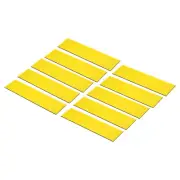 10Pcs 8"x2" Blank Engraving Name Plate Personalized Laser Printing Plate Yellow