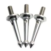3Pcs Stainless 3/8 Inch Tripod Foot Spikes for Softer Looser Terrain Spikes4985