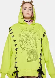 [Current Mood] Plus Deadly Hearts N Hellions Lace-Up Hoodie