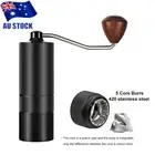 Adjustable Stainless Steel Coffee Bean Manual Grinder SpiceGrinding Mill Hand AU
