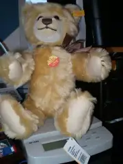 Steiff Original Teddy Bear, Beige, #0220/43, Mint, 15 in., Circa 1982