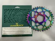 AbsoluteBlack Oval Boost 148 Direct Mount Chainring for SRAM (PVD Rainbow)