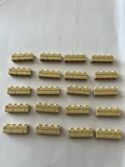 Lego Lot Of 20 1x4 Brick Yellow Tan Profile Bricks Bricks Masonry