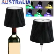 Touch Dimming Wine Bottle Lights RGB Modes Cordless Table Lamp Reading