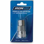 Ironair NITTO STYLE FEMALE AIR COUPLER 1/4" BSP Female Thread, Nickel Plated