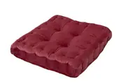 Square Solid Color Velvet Seat Cushion Thicken Chair Pad Tatami Floor Pillow Cushion-Dark Pink