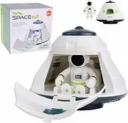 Space Shuttle Toys - ABS Eco-Friendly Space Toy Set for Kids - Spaceship Rocket Toys with Lights, Sounds & Battery for Classroom Prizes, Stocking Fillers Astray
