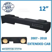 Gmc Sierra Double Cab 2008 12" Dual Sealed Sub Box Subwoofer Enclosure