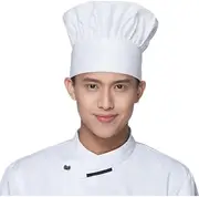 [Generic] Chef Hat Kitchen Cooking Food Service Caps for Adult Bakers