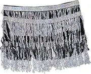 [GAROZATION] Costume Sparkly Hip Scarf Sequin Waist Chain for Women's Dance Performance