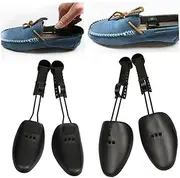 [Cabilock] 2 Pairs Adjustable Shoe Tree Shoe Extender Shoe Expander Shoe Shaper Support Expander Stretchers Adjustable Shoe Stretcher Shoe Spreaders Professional Shoe Stretcher Black