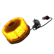 32LED Yellow Strobe Warning Light with Cigarette Lighter Fit For Universal Car
