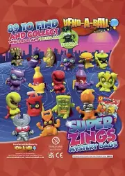 50mm Vending Capsules - Super Zings x 100 , Party bag favours, etc.