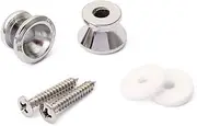 Alnicov Guitar Strap Buttons Pins Metal End, Strap Locks For Guitar Bass,Chrome