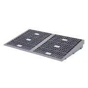 32" W Silver Spring Plastic Multi-Height Threshold Ramp
