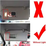 For Nissan Tiida 2004-2011 Front Sun Visor Makeup Mirror Left Driver Side87 (for: Nissan)