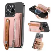 for MagSafe Wallet,Magnetic Wallet for iPhone 12-16 Series with 4200Gs Pink