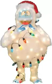 Productworks 32 Inch Rudolph Pre Lit Bumble the Abominable Snowman Monster