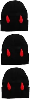 [SAFIGLE] Devil's Horn Knitted Hat Bunny Ears for Crafts Mini Bunny Ears Multi Functional Decorative Rabbit Ears Cloth Rabbit Ear Rabbit Ears Head Hard Hat Plush Bunny Ear Black Acrylic