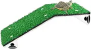 Textured Turtle Climbing - Floating Dock Ramp, Reptile Resting Terrace | Simulation Grass Climbing Ladder, Tortoise Water Tank for Amphibians or Aquatic Reptile Enrichment