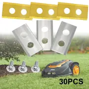 30*-Titanium Replacement Blades For WORX Robot Lawn Mower Spare Part