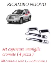 External Door Handle Cover Set for Jeep Compass 2006 Chrome Cover