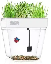 Back To The Roots Water Garden, Self-Cleaning Fish Tank That Grows Food, Mini Aq