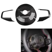 Car Carbon Fiber Steering Wheel Center Cover Trim Kit For Mini Cooper Countryman (for: Mini)