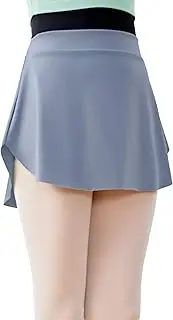 [LingTing] Women Pull On Ballet Skirt Elastic Mini Skirt for Dancing