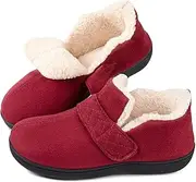 [Zizor] Women's Adjustable Strap Closed Back Slipper with Memory Foam, Ladies' Cozy House Slipper for Indoor Outdoor