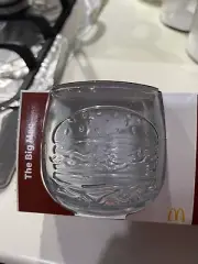 McDonald’s Glass 50 Years Maccas - Wobbling Glass - “The Bigmac” Logo