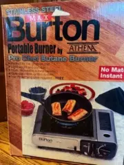 NEW Max Burton Stainless Steel Portable Pro Chef Butane Camp or Table Top Burner